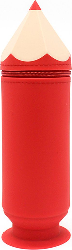 Federmäppchen, Stifthalter in Stiftform aus Silikon, praktischer Saugnapf-Design, Make-up-Pinselhalter für zu Hause