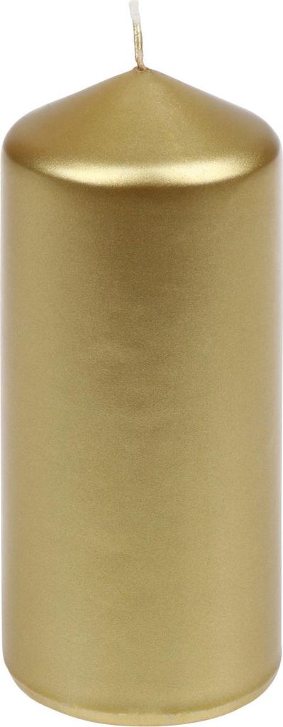 Steinhart Stumpenkerze Edelglanz Ø 5,7 x 13 cm gold Produktbild 