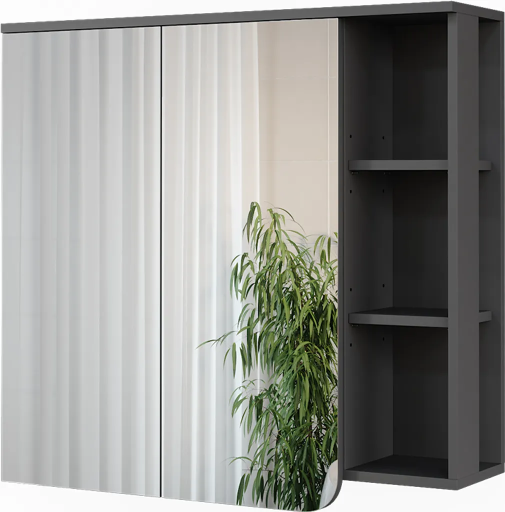 Mobile Specchio Vicco Karen 80x75: Più Spazio e Ordine in Bagno