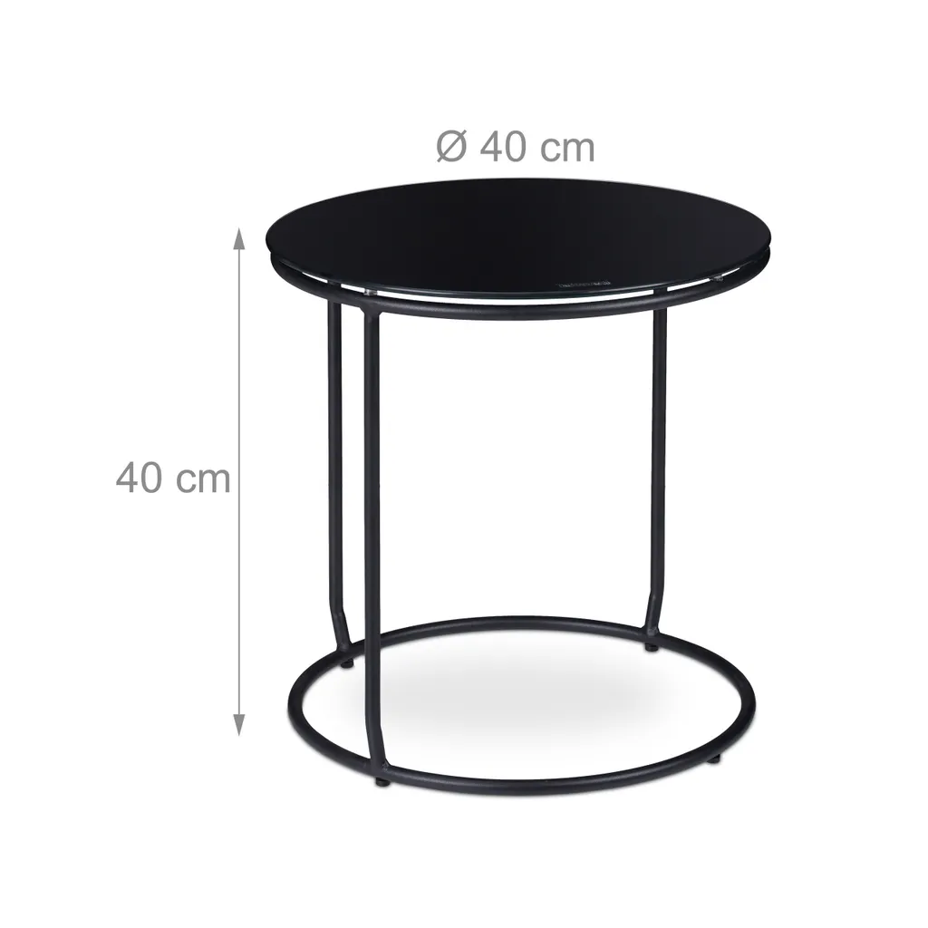 Table d'appoint et tabouret noir : la solution pour petits espaces - 4