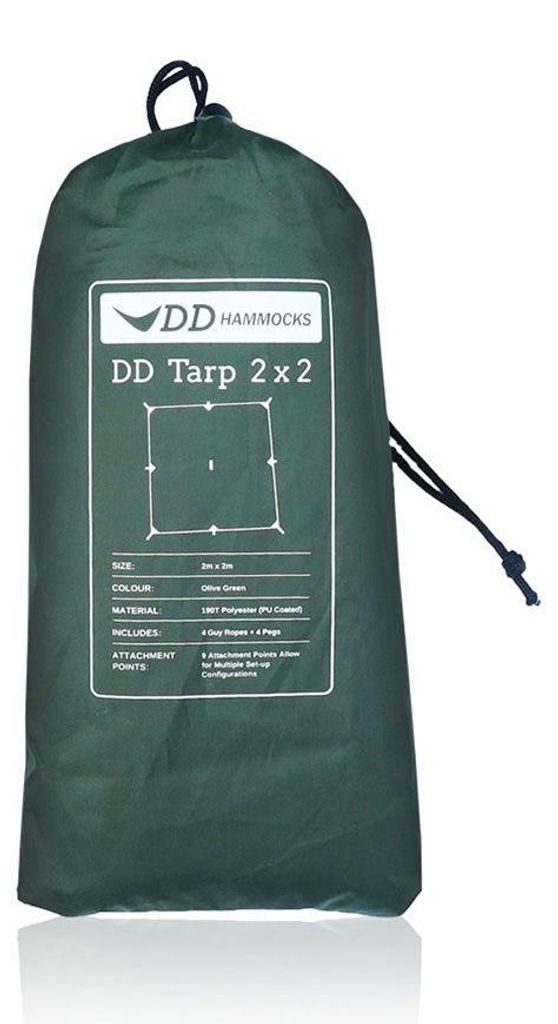 DD Hammocks DD Tarp 2 x 2 grün Zubehör