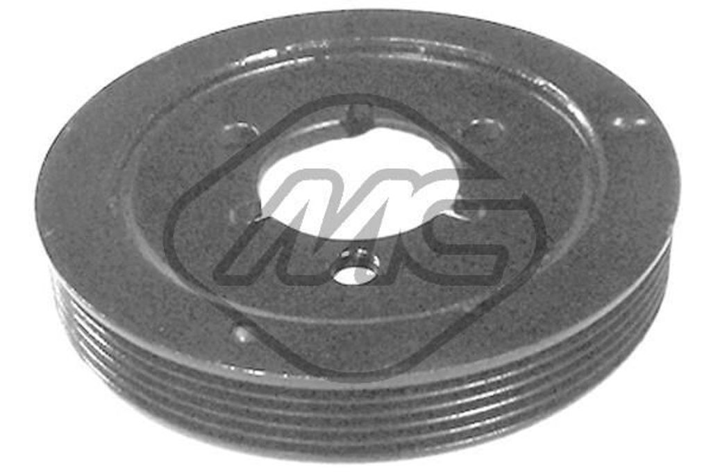 Metalcaucho 04439 Riemenscheibe Kurbelwelle für FIAT Ducato Pritsche / Fahrgestell (250, 290) 5-Rippen