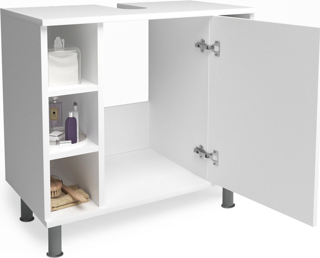Vicco Waschbeckenunterschrank Fynn, 60 x 54 cm, Weiß Produktbild 