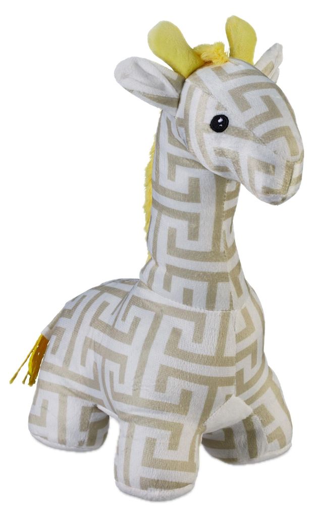 Relaxdays Türstopper Giraffe, Stoff & Sand, Türpuffer für Produktbild 