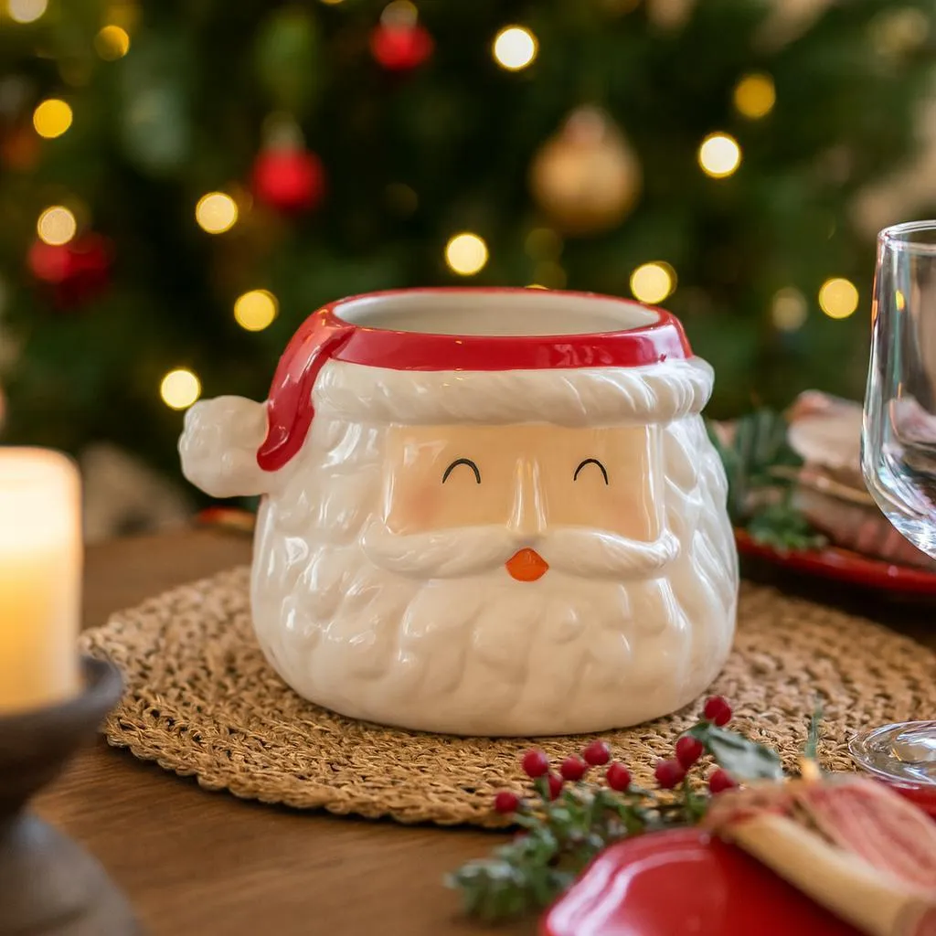 Casse-noisettes de Noël Père Noël déco pour centre de table chic - 2