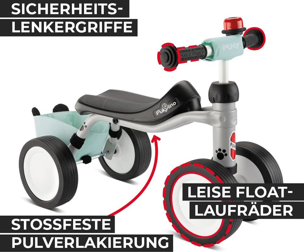 Puky PUKYlino Rutschfahrzeug mit Tasche, Glocke Produktbild 12
