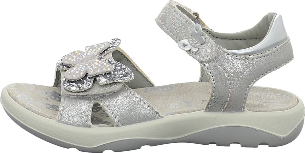 Lurchi Riemchensandaletten Farfalla Mädchen 31373833303438 Silber 26 EU