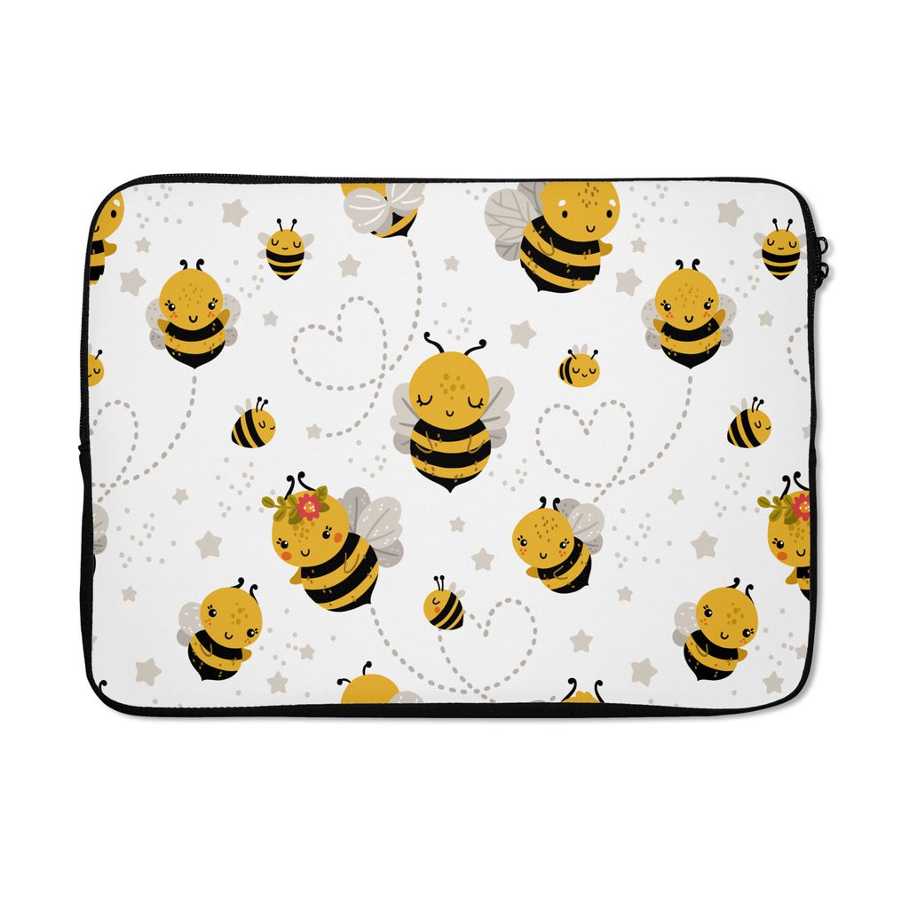 MuchoWow Laptop Hülle 14 ZollKinder - Muster - Biene Laptoptasche - Laptoptasche - Stoßsicher - Schutzhaube