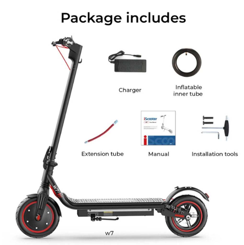 Iscooter W7 inkl. Blinker, 35 km/h Geschwindigkeit, 60-80 Produktbild 