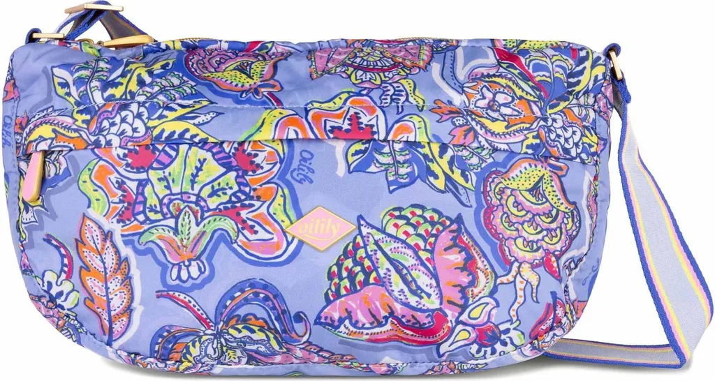 Sac à épaule Oilily pour voyage, sac fourre-tout pliable bleu