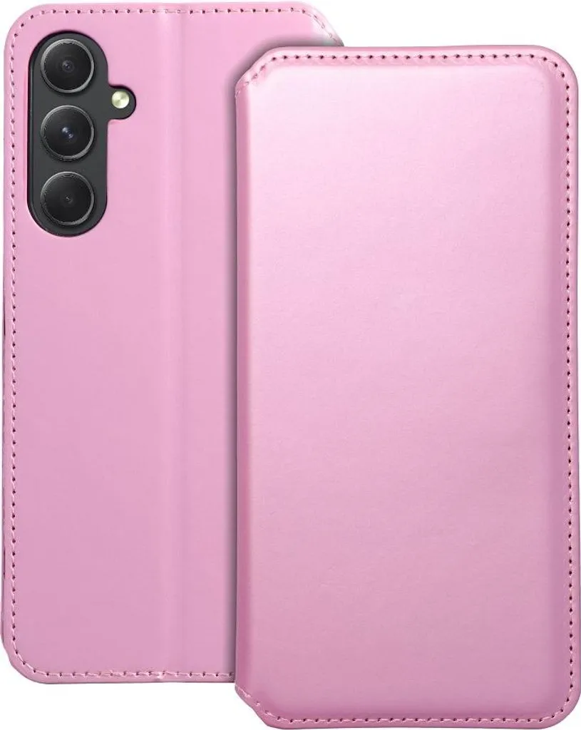 Custodia a libro Dual Pocket Holster compatibile con Samsung Galaxy S25 Rosa