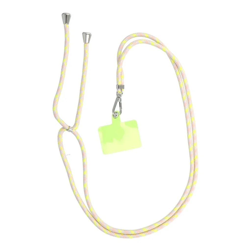 Cordino Telefono 165cm Regolabile Outdoor | Grigio e Giallo