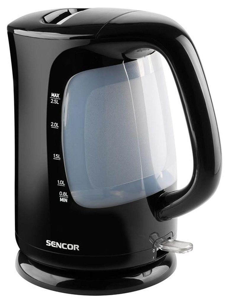 Sencor SWK 2511BK, 2,5 l, 2200 W, Schwarz, Kunststoff, Produktbild 