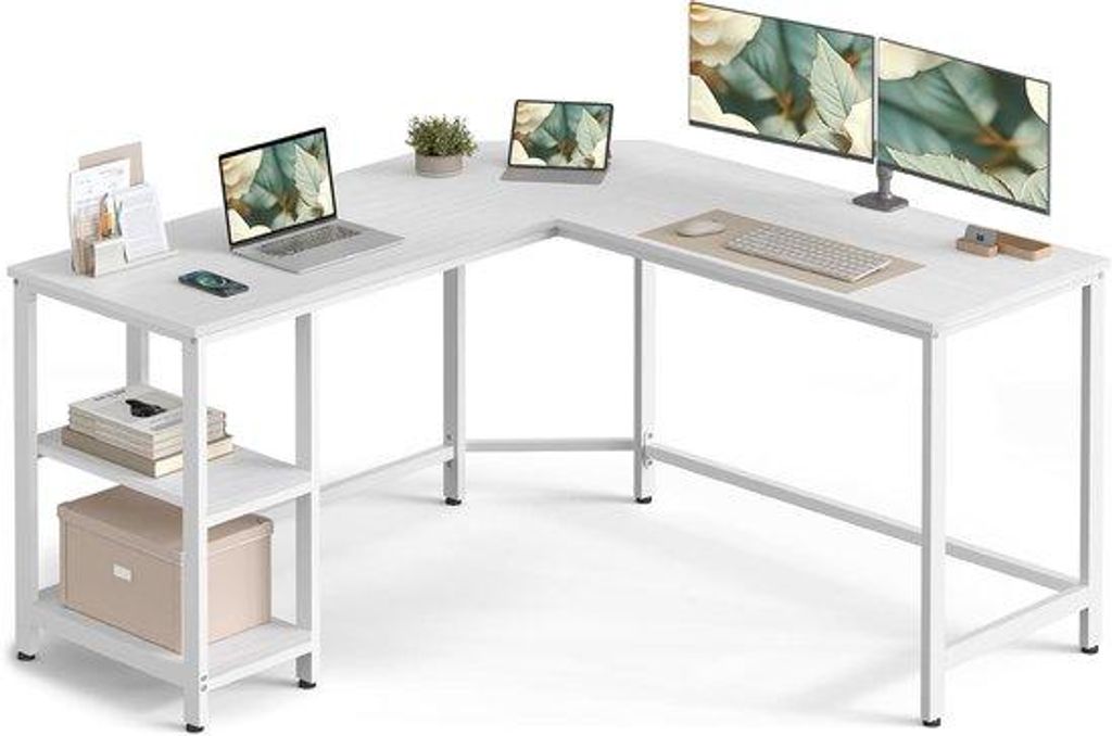 Gamer-Schreibtisch L-Form Computerarbeitsplatz