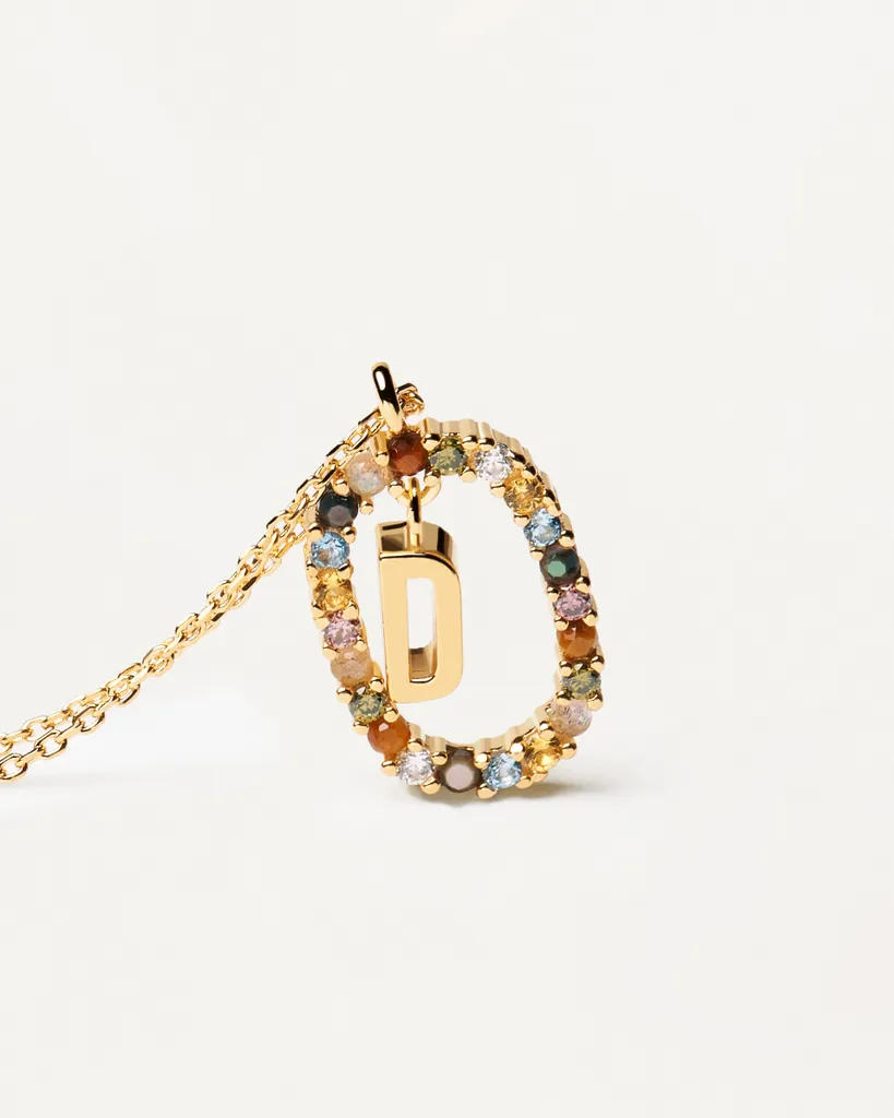 Collana Iniziale PDPAOLA Lettere Oro 18kt e Argento 925 Online