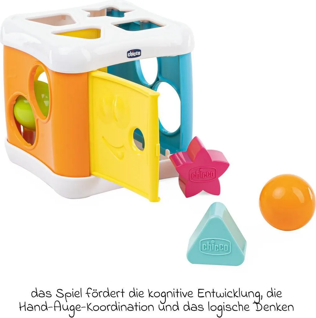 Jouet Éveil Bébé Smart2Play Chicco Cube de Tri Formes Géométriques 2en1 - 7