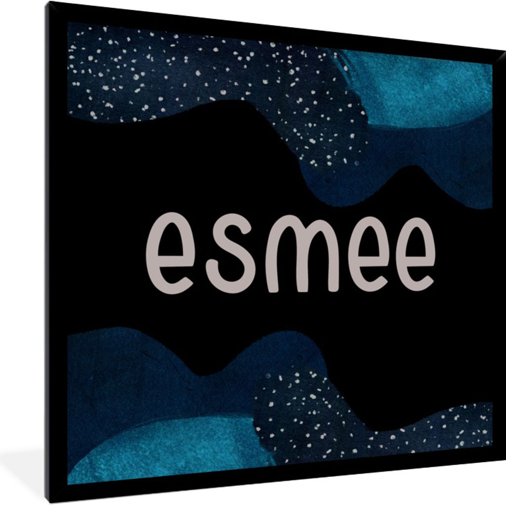 MuchoWow Gerahmtes Poster Esmee - Pastell - Mädchen 40x40 cm - Poster mit Schwarzem Bilderrahmen Wandposter Rahmen Foto Bilder - Mit Rahmen - Wa...