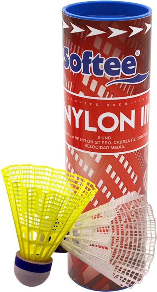 Softee Nylon Iii Badmintonbälle Gelb,Weiß 6 Units Gelb,Weiß 6 Units