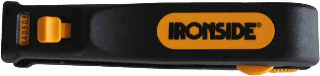 Ironside 100-734 Abisolierer für Datenkabel mit Seitenschneider Ø 8 mm, schwarz/gelb