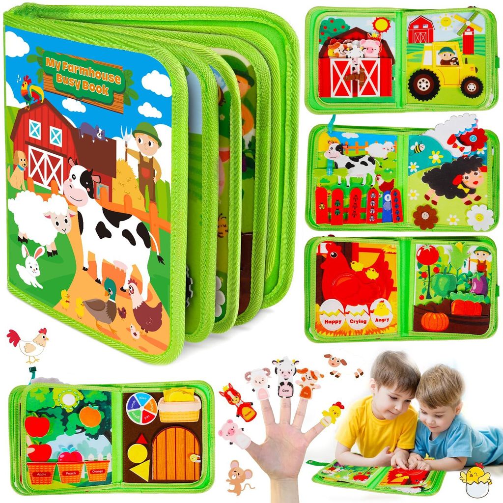 BARAKYEG Busy Board 20 in 1 Montessori Spielzeug ab1 2 Produktbild 
