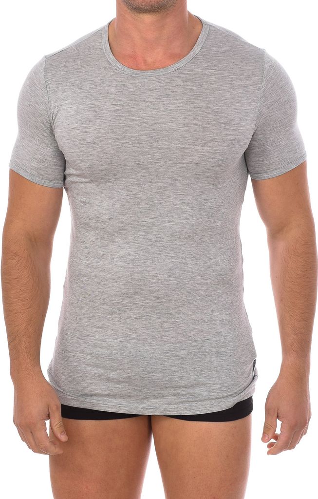 Bikkembergs Herren Fashion Bambus Kurzarm T-Shirt BKK1UTS03SI