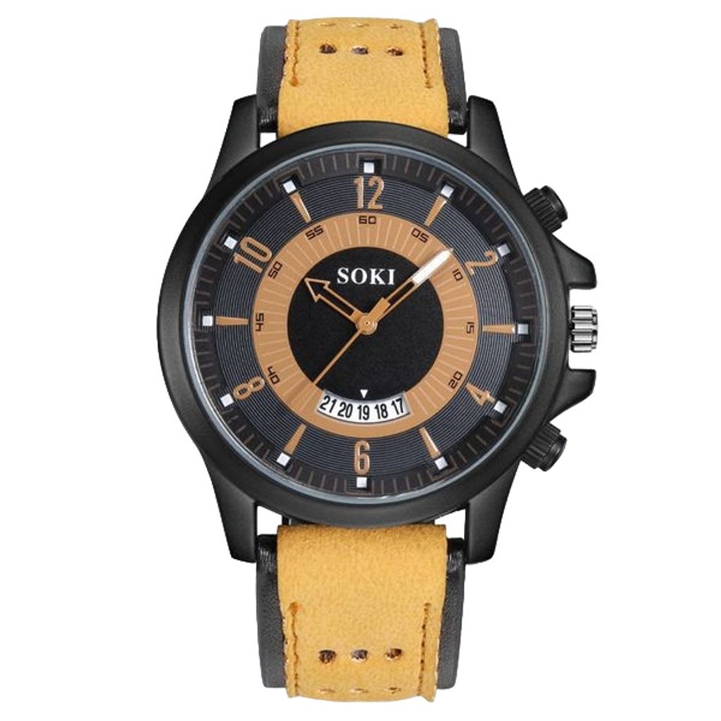 Elegante PA-22620 Herrenuhr in Braun KP22620