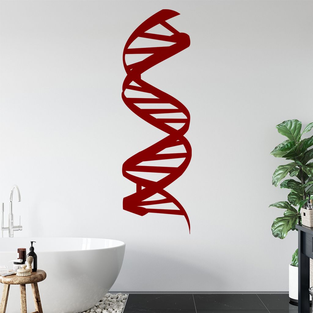 KIWISTAR Desoxyribonukleinsäure DNS Wandtattoo in 6 Größen - Wandaufkleber Wall Sticker - Dekoration, Küche, Wohnzimmer, Schlafzimmer, Badezimmer