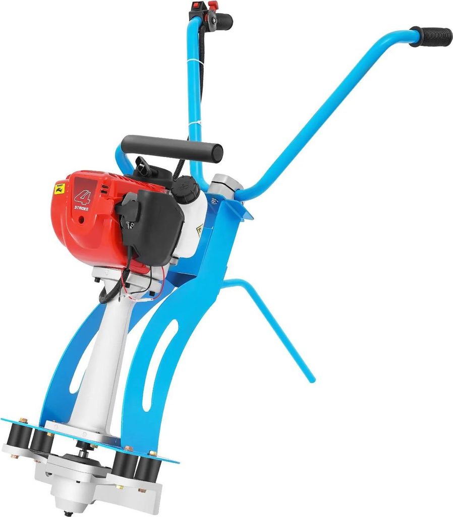 Betonrüttler / Rüttelbohlen-Motor - 4-Takt Benzin 35,8 cm³ - 900 W - 9500–10000 Schwingungen/Min - Stahl - Orange/Schwarz