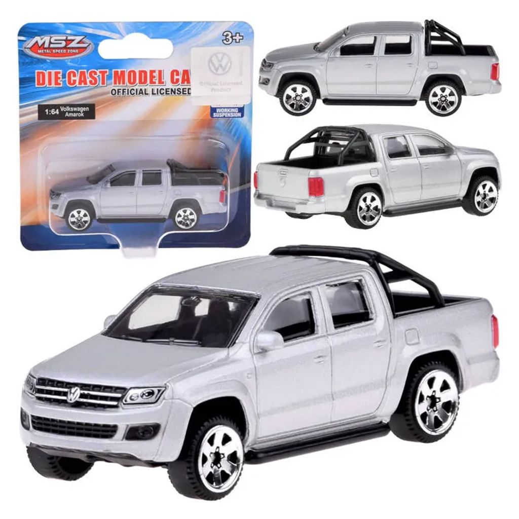 Volkswagen Amarok Metallauto 1:64 mit Federung Produktbild 