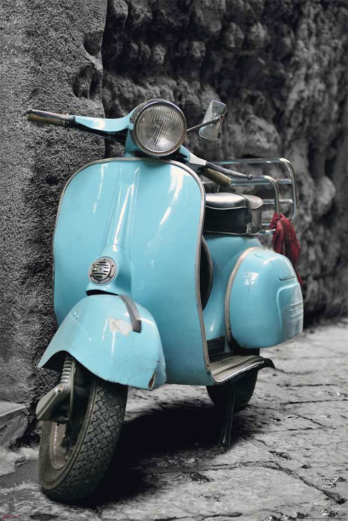 Vespa Poster Scooter Italy