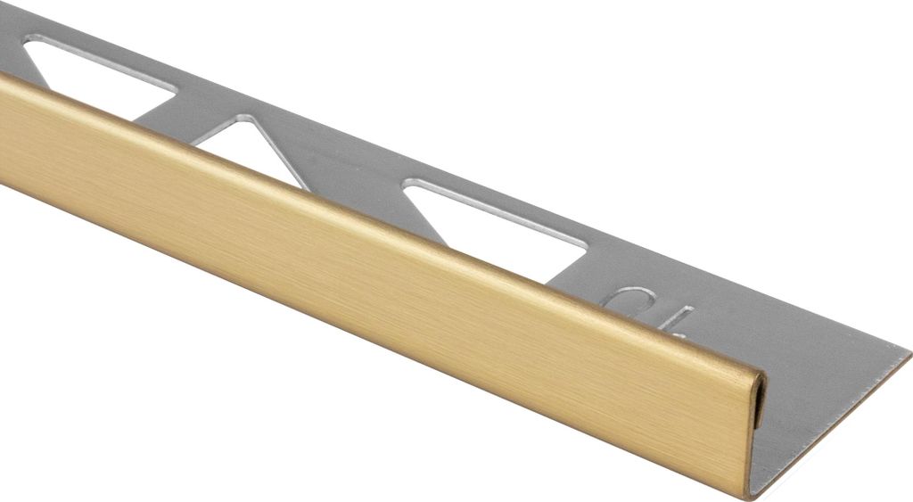 L-Profil Edelstahl Fliesenprofile V2A L250cm 10mm Champagne gebürstet
