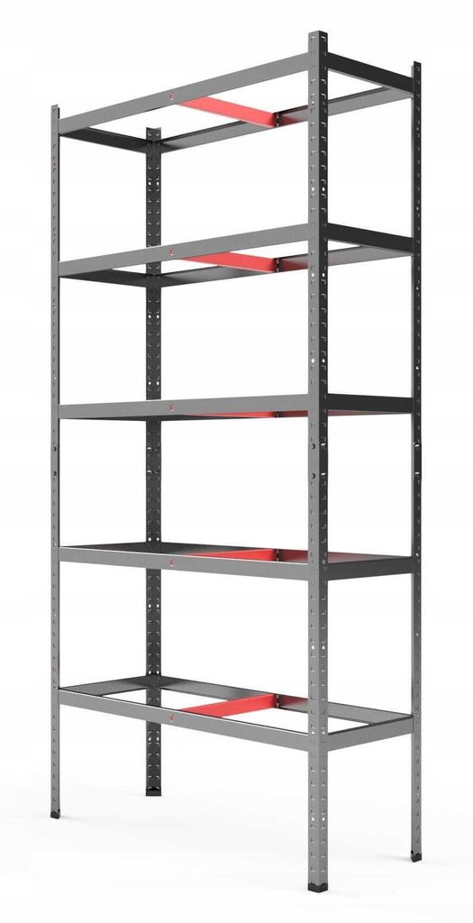 Metallregal 180x90x40x cm - 5 Böden verzinkt praktisch Produktbild 5