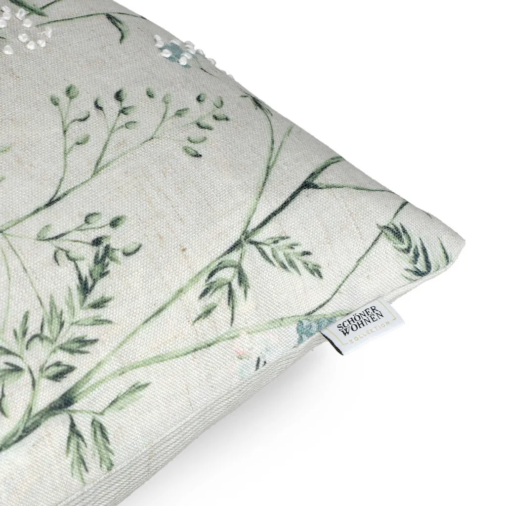 Housse de coussin déco Herbarium 45x45 cm Schöner Wohnen Multicolore