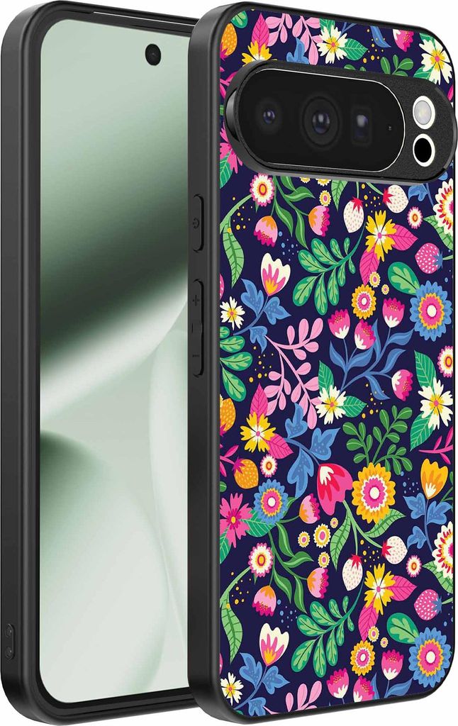 Geeignet für Google Pixel 10 Pro XL Telefon Fall mit Blumendruck - TPU zurück Abdeckung Fall Blumendesign - Smartphonics