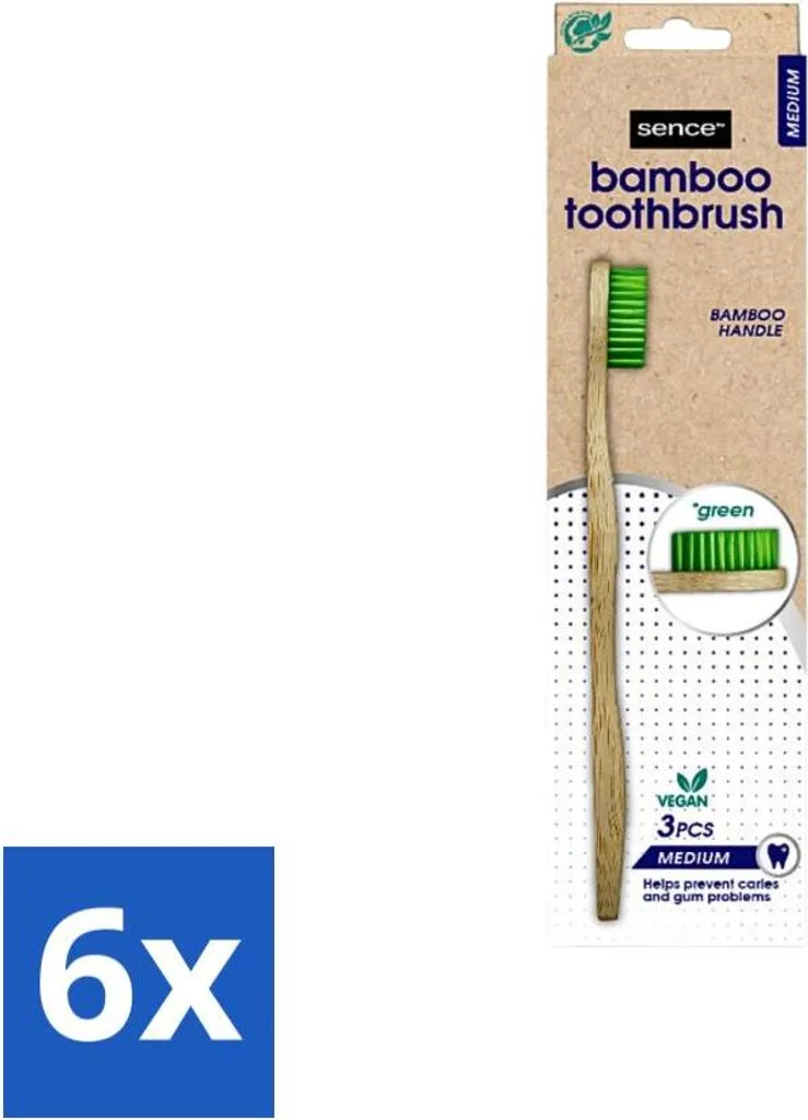 Sence Bambù: 6 Spazzolini Eco-Green per il Tuo Rituale del Mattino