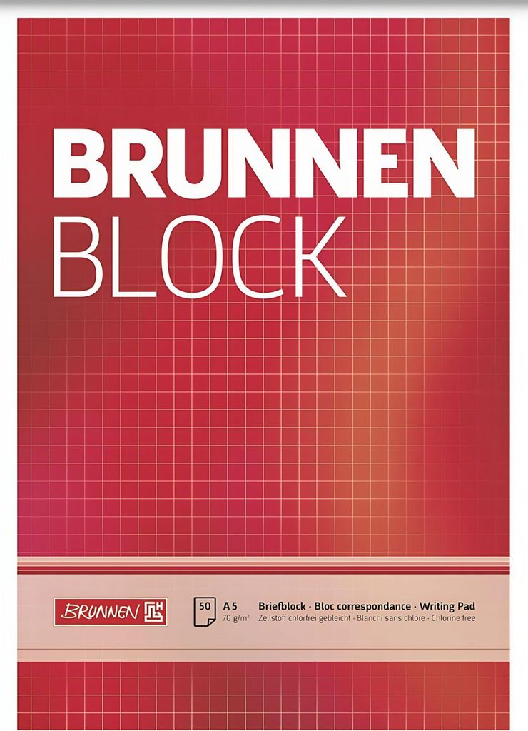 BRUNNEN 1052428 Blok "BRUNNEN-Block" A5 w kratkę Zdjęcie produktu 