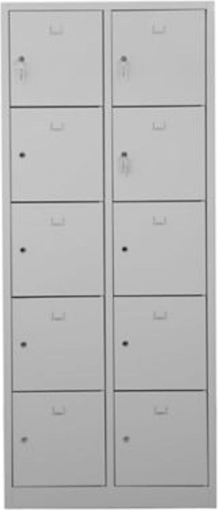 Schließfachschrank Falcon | Medium | HxBxT 190x80x45 cm | Zylinderschloss | Grau