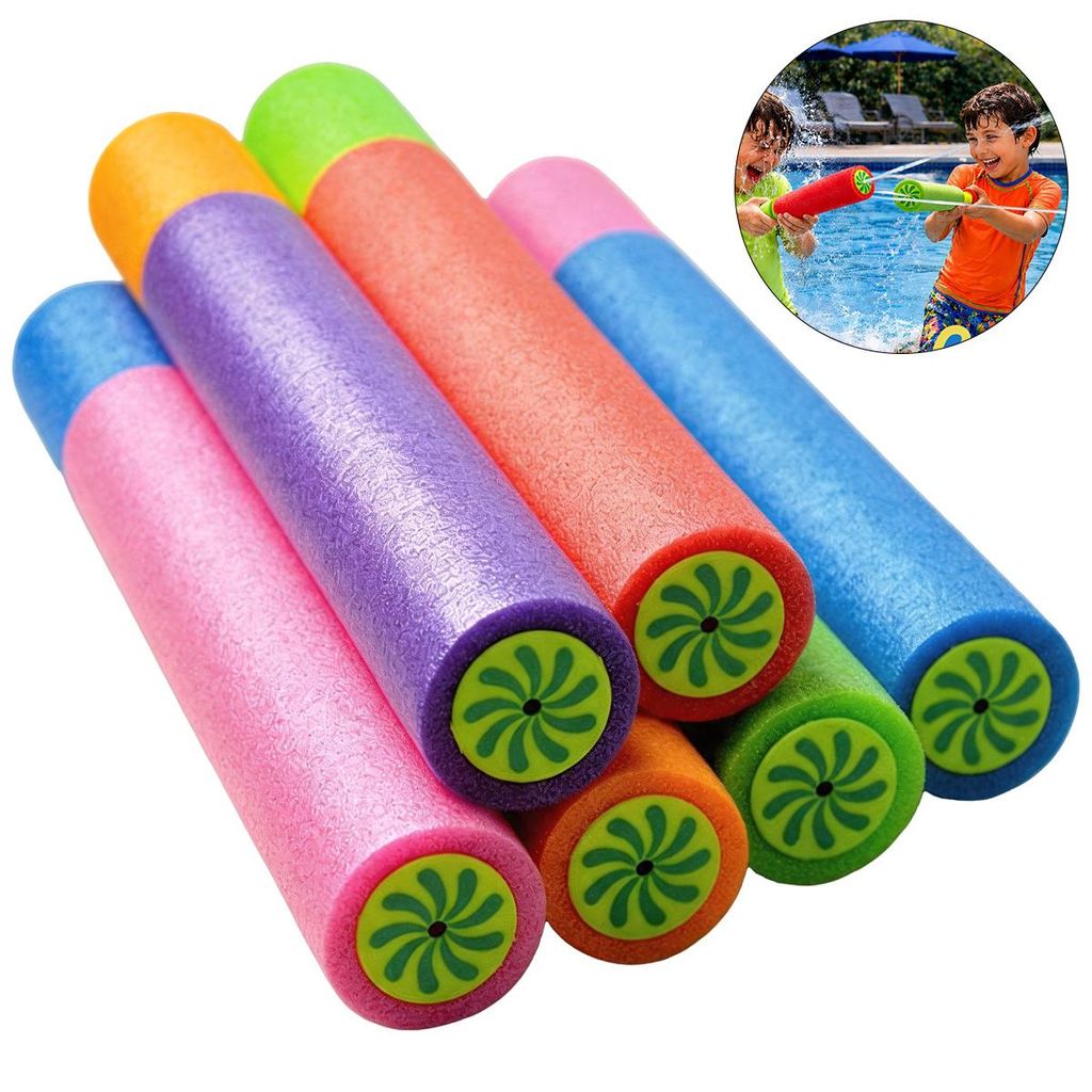 6er-Set Wasserpistolen, für Kinder & Erwachsene, ideal für Produktbild 