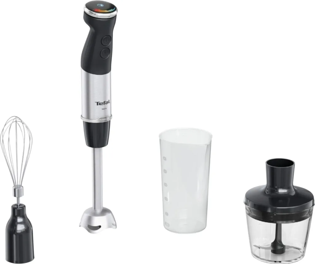 Mixeur plongeant Tefal Quickchef+ HB673830 Noir 3-en-1 Puissant 1000W