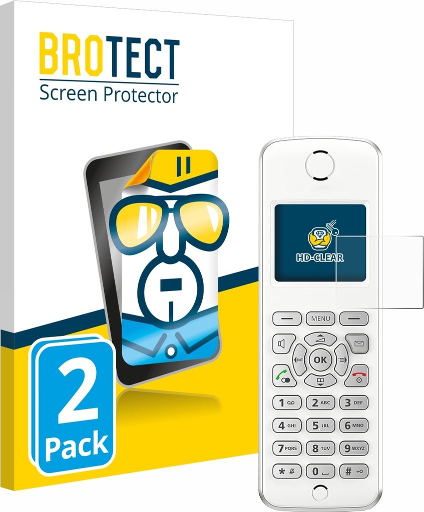 2x Für AVM Fritz!Fon M2 Schutzfolie BROTECT Displayschutz Display Schutz Folie Klar Transparent