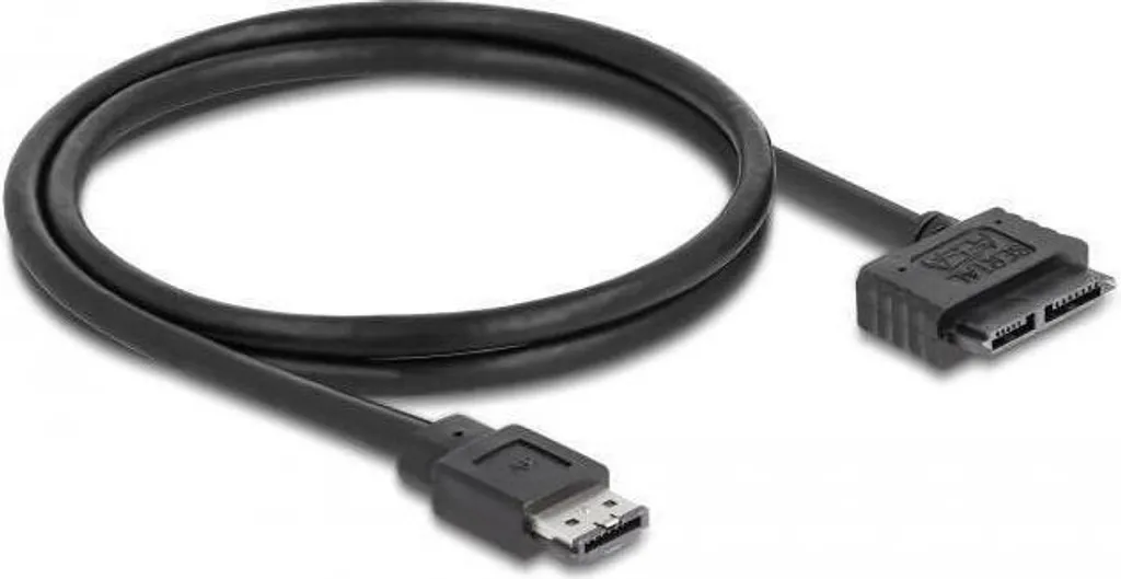 Câble Delock eSATAp vers Slimline SATA 13 Pin 1m - Adaptateur 5V 12V