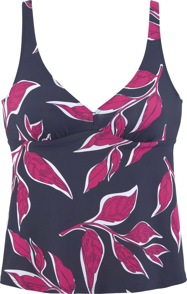 LASCANA Bügel-Tankini-Top marine-bedruckt Größe 38 Cup E