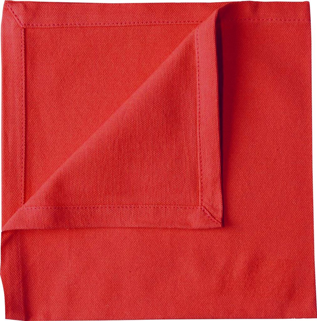 Einfarbige und bunte Serviette