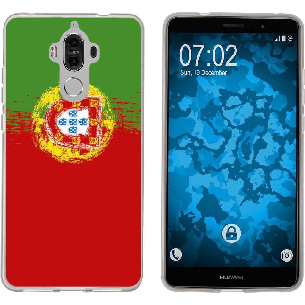 PhoneNatic Case kompatibel mit Huawei Mate 9 Silikon-Hülle WM Portugal M8