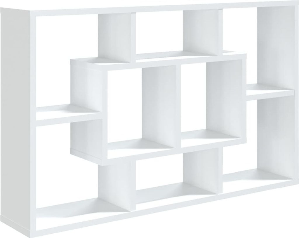 vidaXL Wandregal Weiß 85x16x52,5 cm Holzwerkstoff Produktbild 