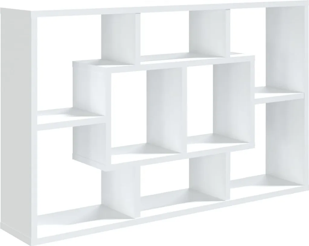 Mobile Libreria a Parete Bianca 85 cm - Mensola Moderna Multistrato