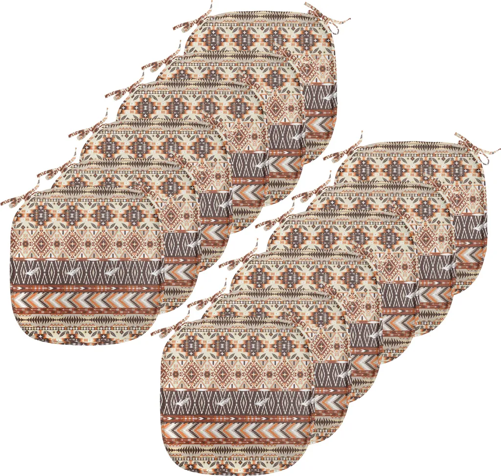 Coussin de chaise anti-taches pour repas de famille lot de 12