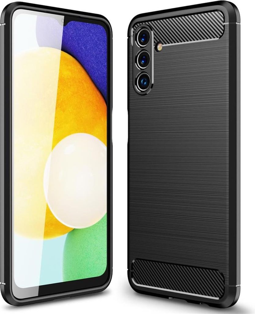 Hülle für Samsung Galaxy A13 5G/A04s Handyhülle Silikon Case Cover Carbonfarben