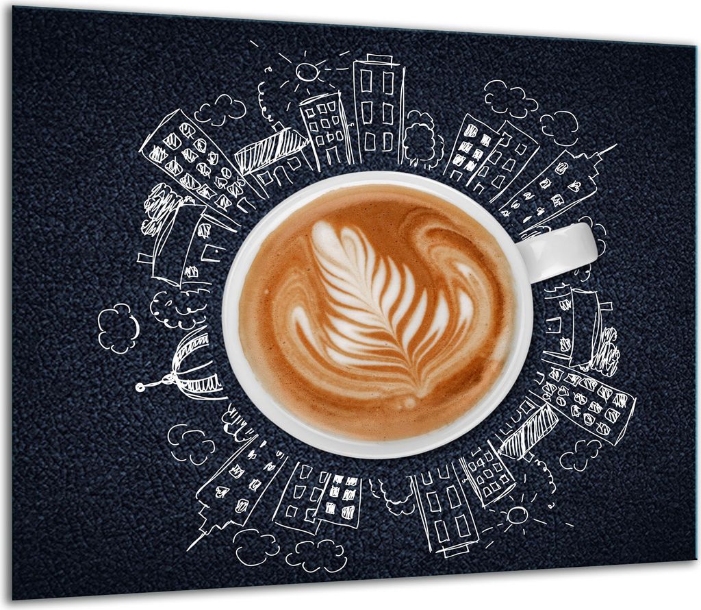 Herdabdeckplatten Glaskeramikkochfeld-Abdeckung Spritzschutz Glas 60x52cm Kaffe