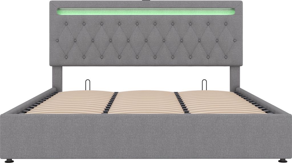 Flieks Polsterbett 180x200cm mit Ladefunktion (USB & Produktbild 